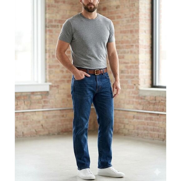 Wrangler Other - Wrangler Jeans Mens Sz 34x32 Regular Fit Denim Cowboy Cotton Blue western casual